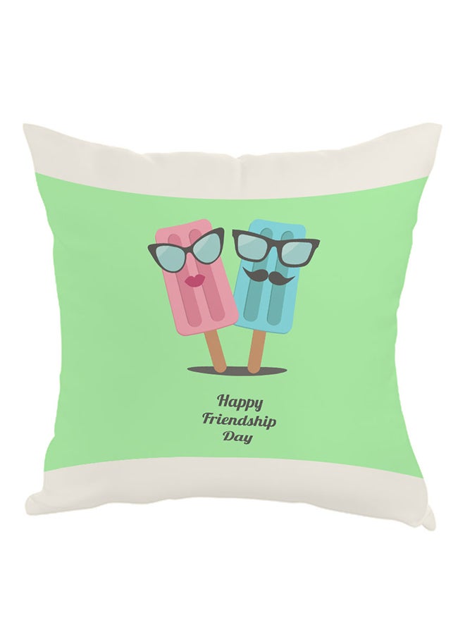 Decalac Happy Friendship Day Printed Pillow Multicolour 40 x 40cm