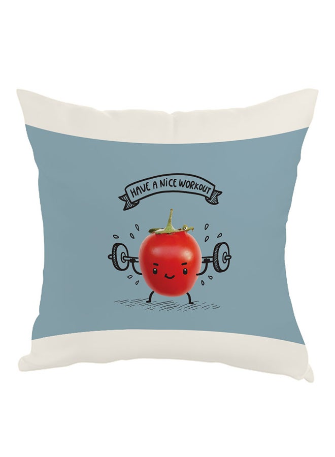 وسادة مطبوع عليها هاف آ نايس ورك أوت متعدد الألوان 40 x 40سم