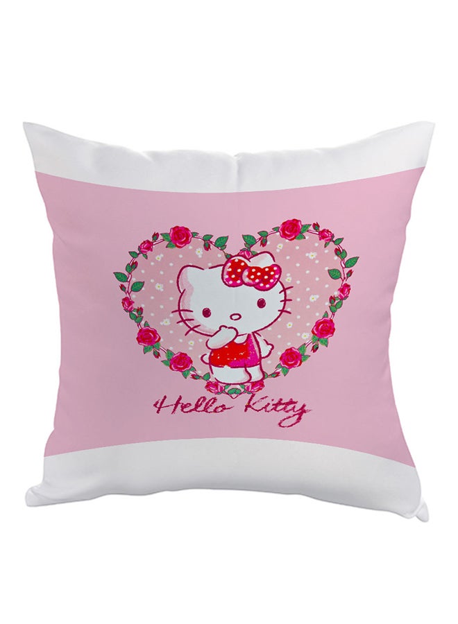 Decalac Hello Kitty Printed Pillow Pink/White/Red 40x40cm