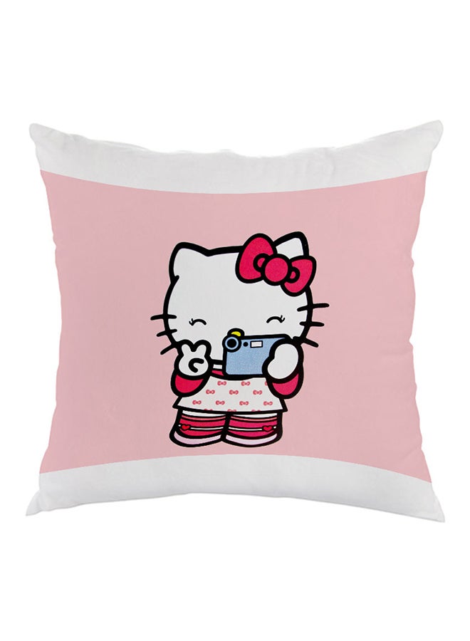 Decalac Hello Kitty Printed Pillow Pink/White 40 x 40cm