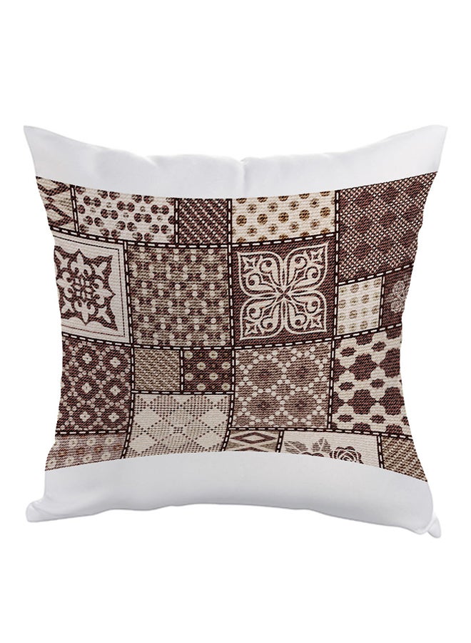 Heritage Decorative Drawings Printed Pillow Brown/White 40 x 40cm