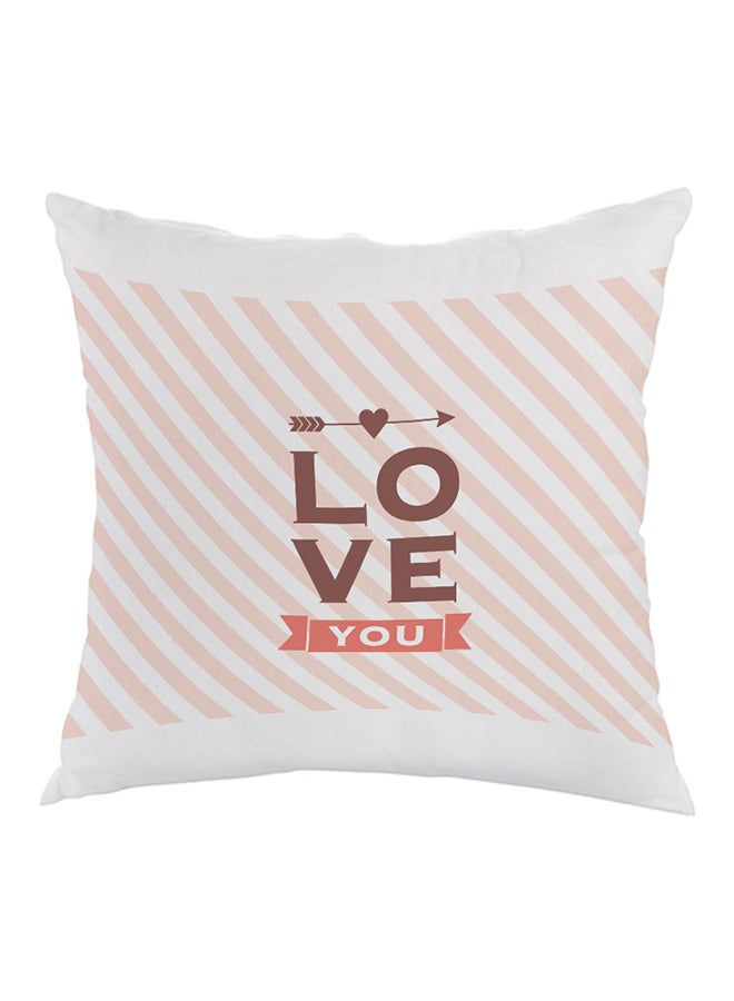 Decalac I Love You Printed Pillow Pink/White 40x40cm