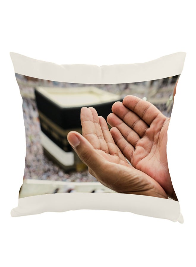 Decalac Islamic Supplication In The Haram Printed Throw Pillow Multicolour 40 x 40cm