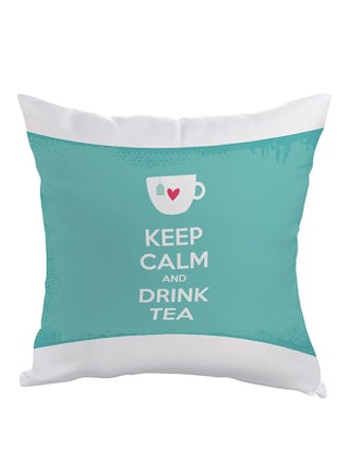 Keep Calm And Drink Tea Printed Pillow Blue/White 40 x 40cm - v1530819251/N15626600A_1