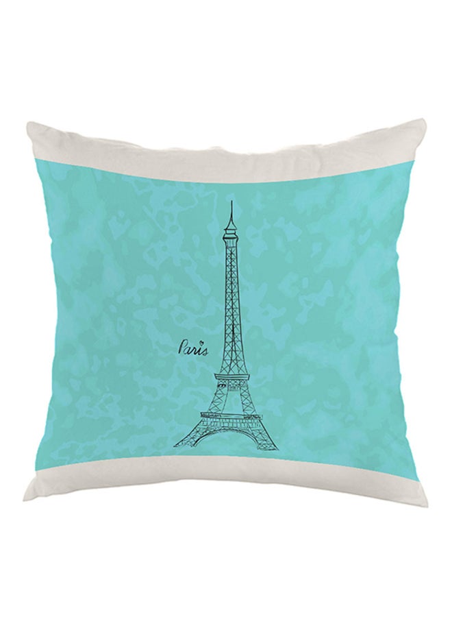 وسادة مطبوعة - معلم برج إيفل أزرق/ أبيض/أحمر 40 x 40سم
