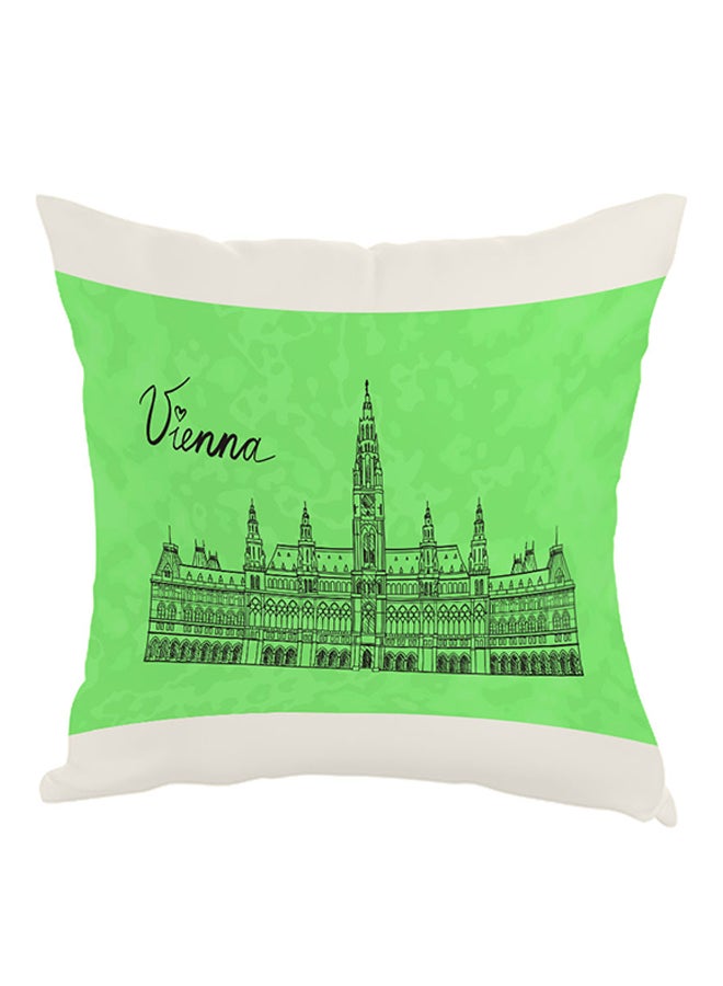 Landmark Vienna Printed Bed Pillow Green/White 40 x 40cm