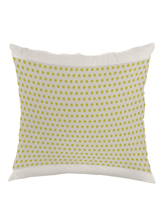 Decalac Large And Small Circles Printed Pillow Green/White 40 x 40cm