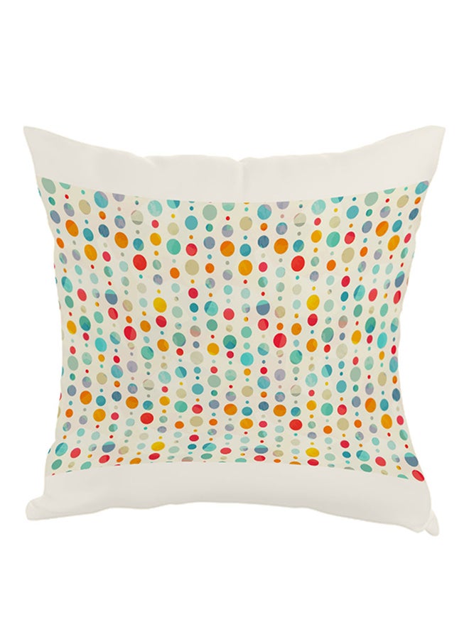 ديكالاك وسادة بنقشة دوائر كبيرة وصغيرة متعدد الألوان 40x40سم