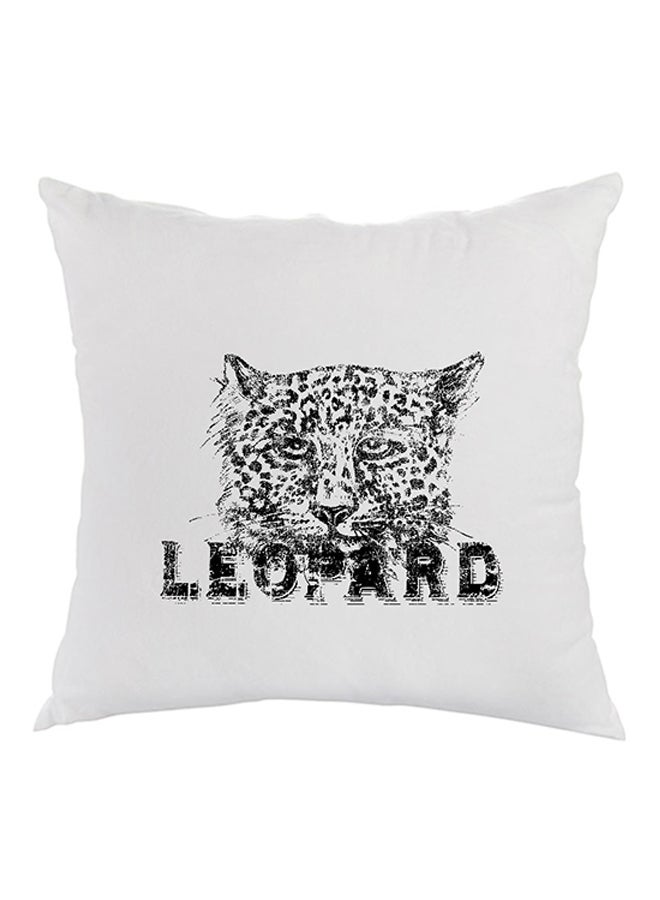 Decalac Leopard Printed Pillow White/Black 40x40cm
