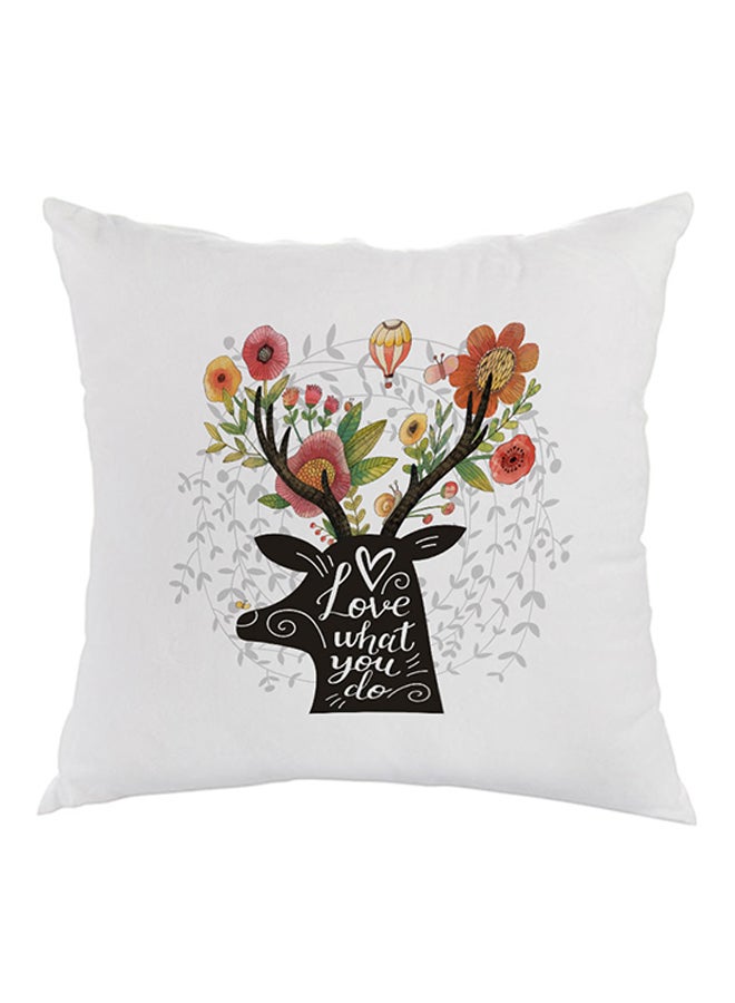 Love What You Do Printed Pillow Multicolour 40 x 40cm
