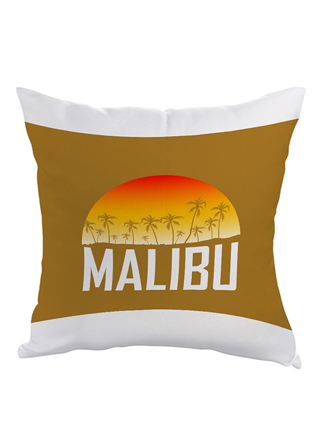 Decalac Malibu Printed Pillow White/Brown/Orange 40 x 40cm