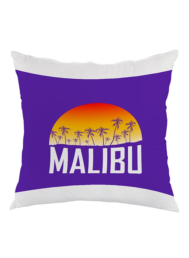 Malibu Printed Pillow Purple/Orange/White 40 x 40cm
