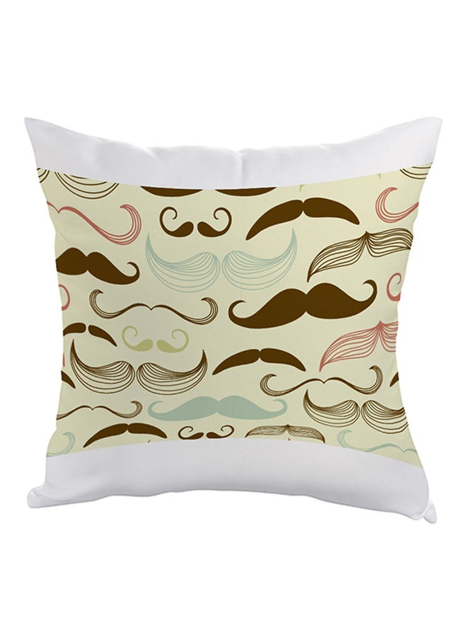 ديكالاك وسادة بطبعة شارب بيج/أبيض/بني 40x40سم