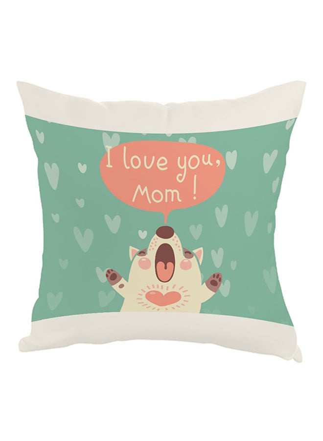 ديكالاك وسادة بطبعة "مام" متعدد الألوان 40 x 40سم