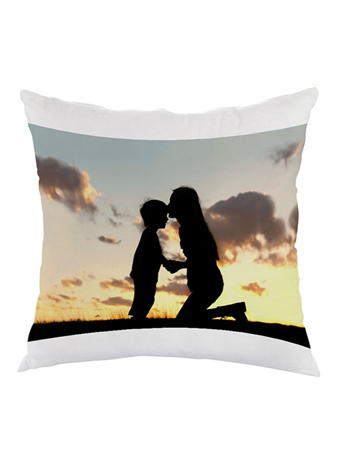 Decalac Mother And Child Printed Pillow Black/White/Grey 40 x 40cm