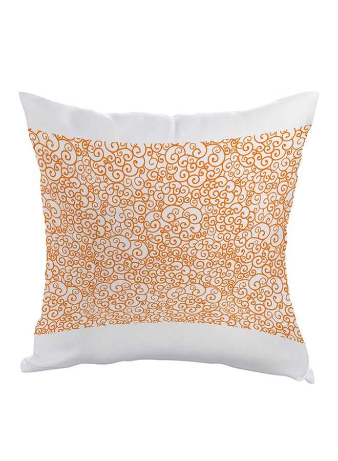 Decalac Motifs Printed Pillow Orange/White 40x40cm