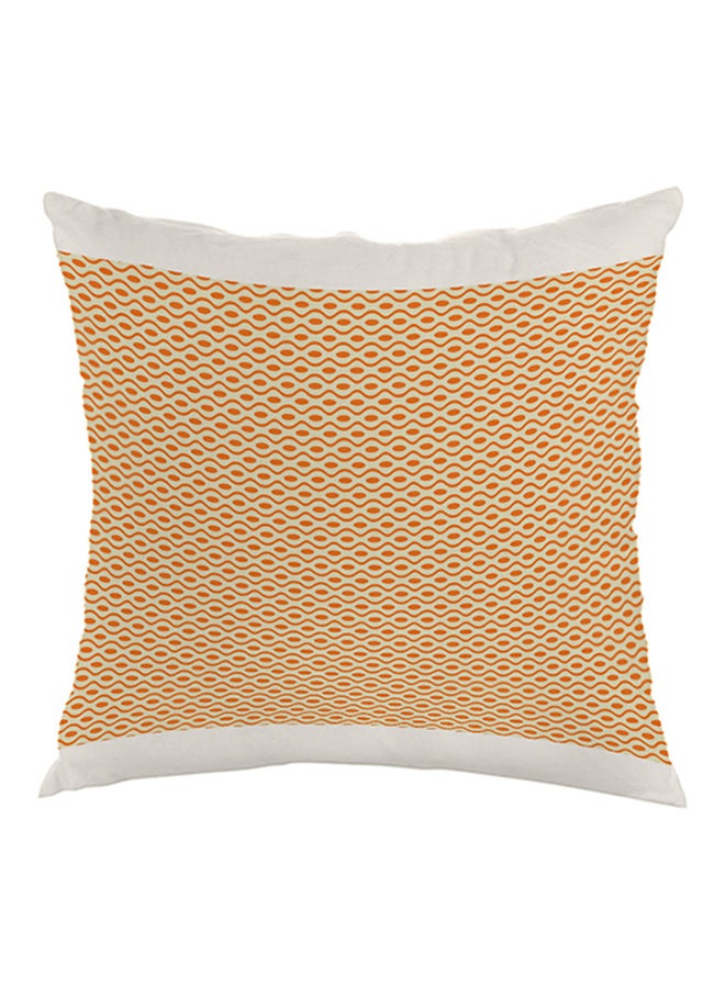 Motifs Printed Pillow Beige/Orange 40x40cm