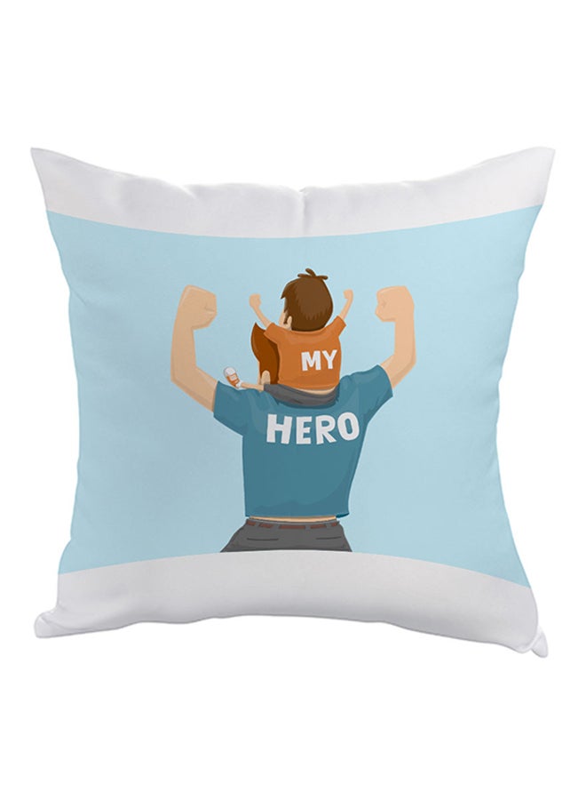 Decalac My Hero Printed Pillow Blue/White/Orange 40 x 40cm