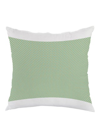 Ornament With Lines Printed Pillow Green/White 40 x 40cm - v1530819495/N15627460A_1