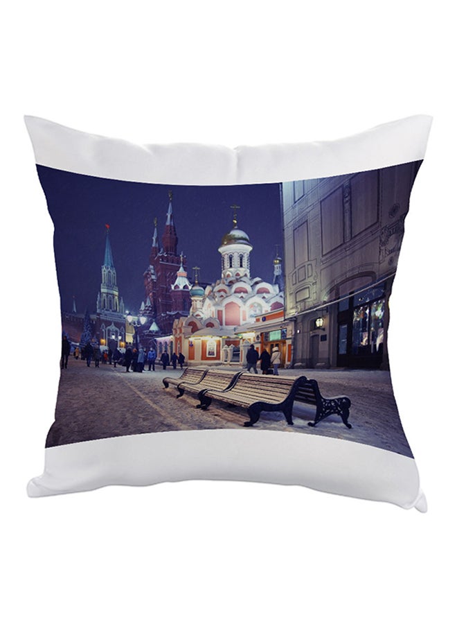 ديكالاك وسادة بطبعة لوحة من روسيا أبيض / أزرق /أرجواني 40 x 40Ø³Ù†ØªÙŠÙ…ØªØ±