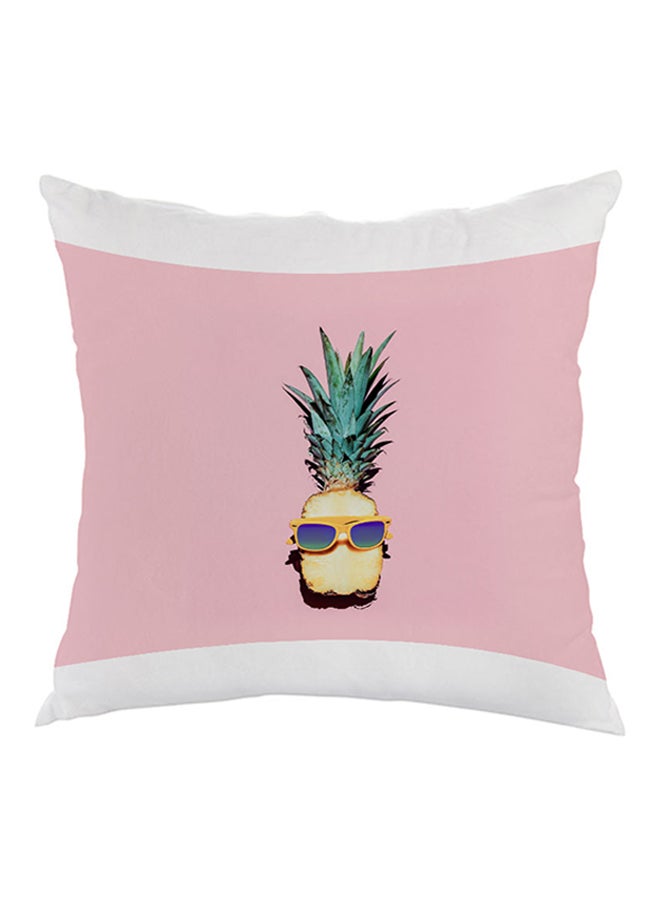 Pineapple Cool Printed Pillow Pink/White/Green 40 x 40cm