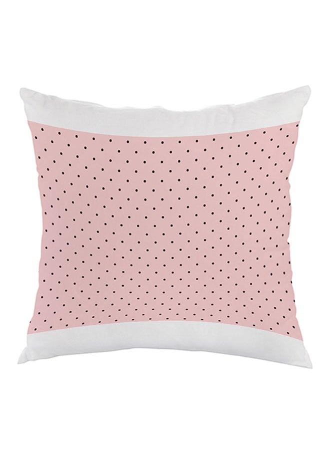 Decalac Dot Printed Pillow Light Pink/Black 40 x 40cm
