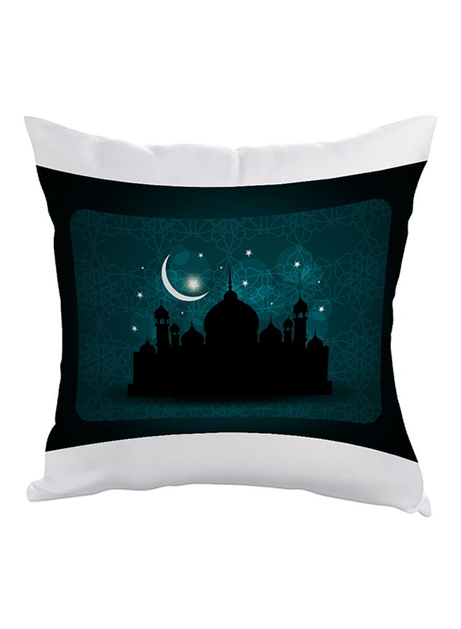 Decalac Ramadan And A Mosque Printed Pillow Green/Black/White 40x40cm