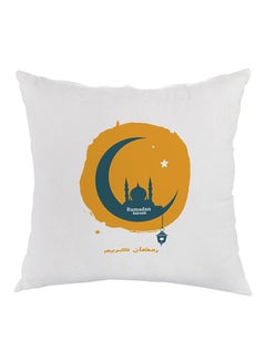 Ramadan Kareem Printed Pillow White/Yellow/Green 40x40cm - v1530819532/N15627639A_1