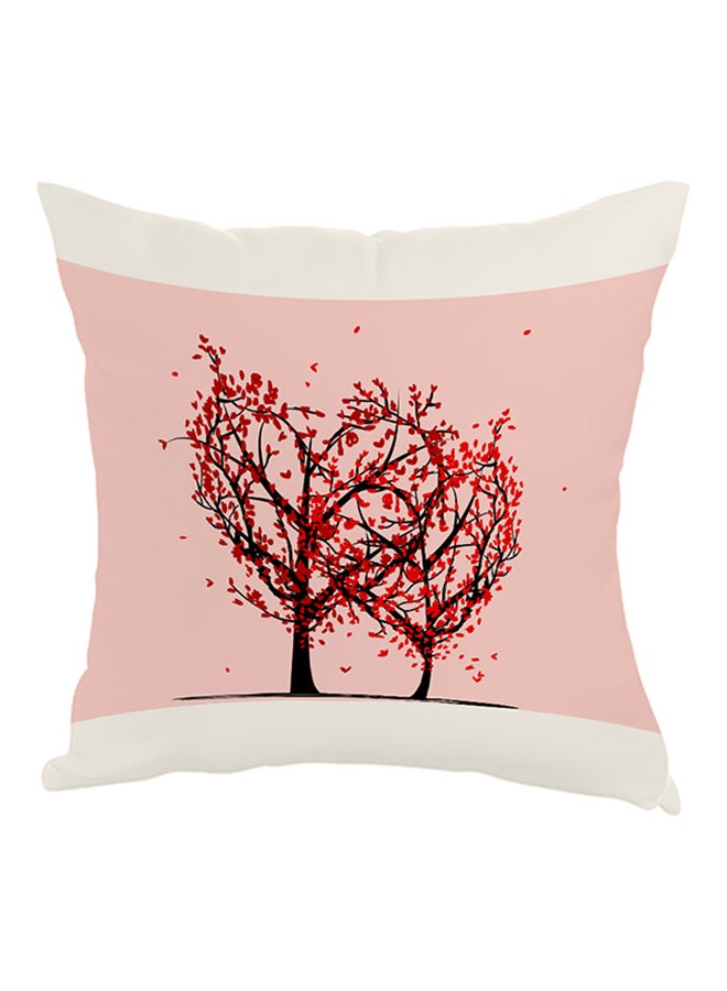 وسادة نوم بطبعة شجرة وقلب وردي/أحمر/أبيض 40x40Ø³Ù†ØªÙŠÙ…ØªØ±
