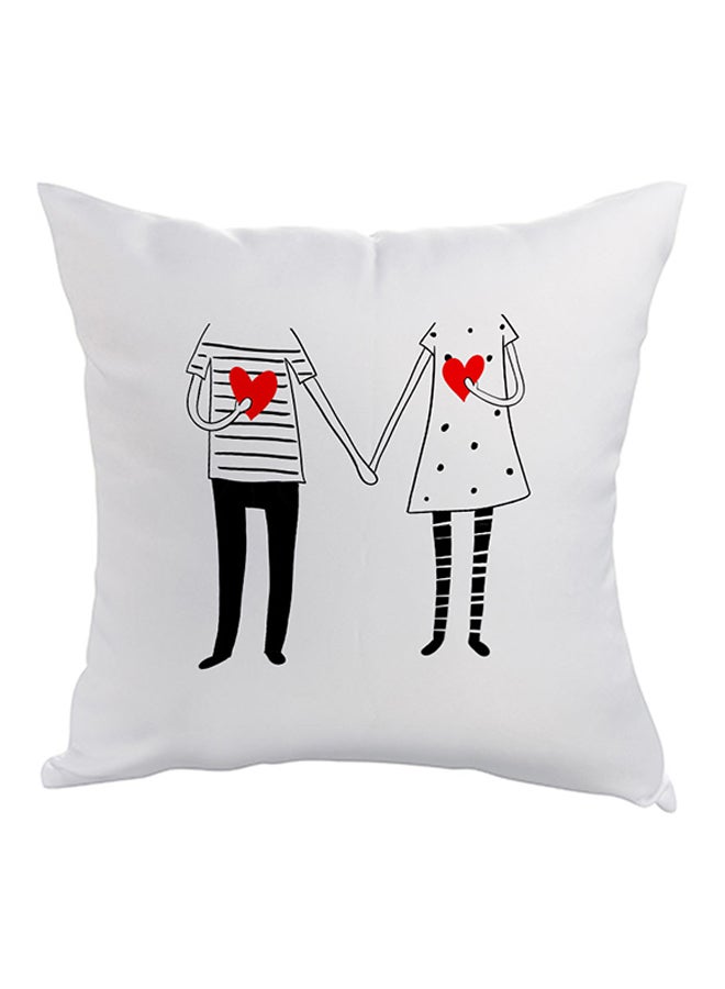 Decalac Printed Aerohaven Pillow White/Black/Red 40x40cm