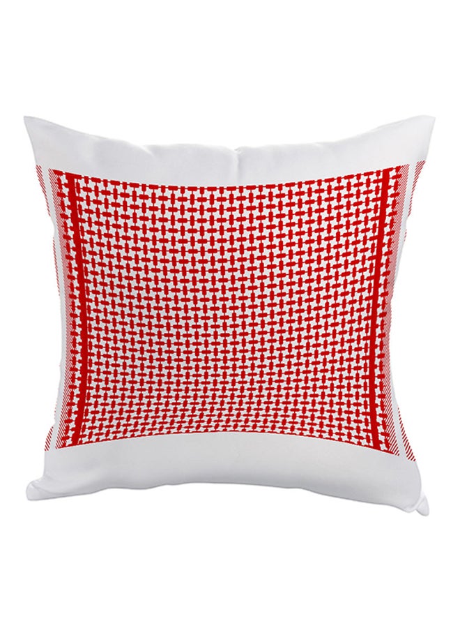 وسادة آيروهيفان مزينة بطبعة أحمر/أبيض 40x40سم