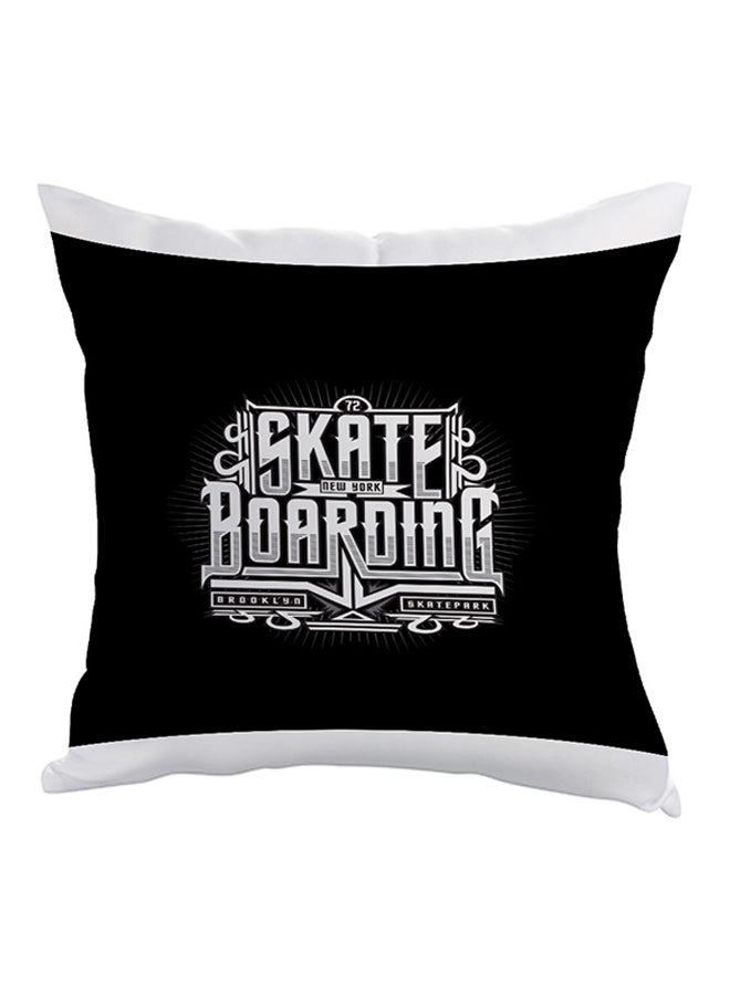 Decalac Skate Bording Printed Pillow Black/White 40x40cm