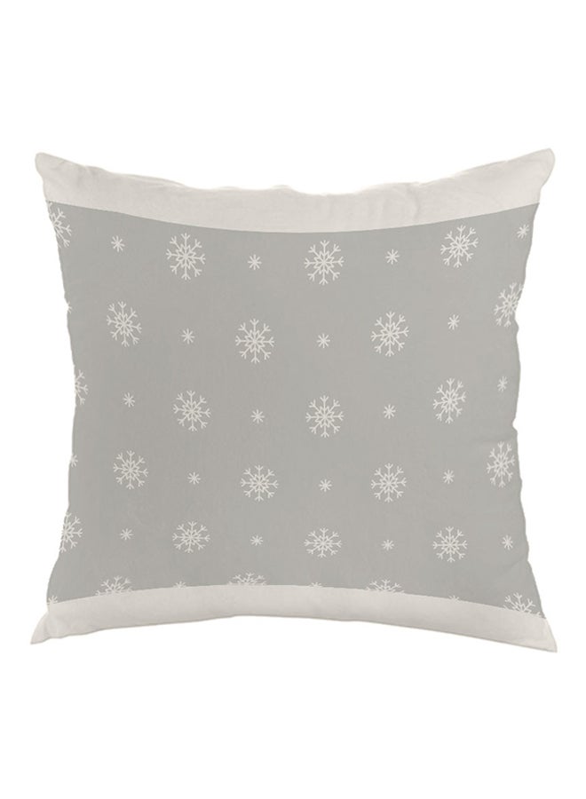 Decalac Snowfall Printed Pillow Grey/White 40 x 40cm