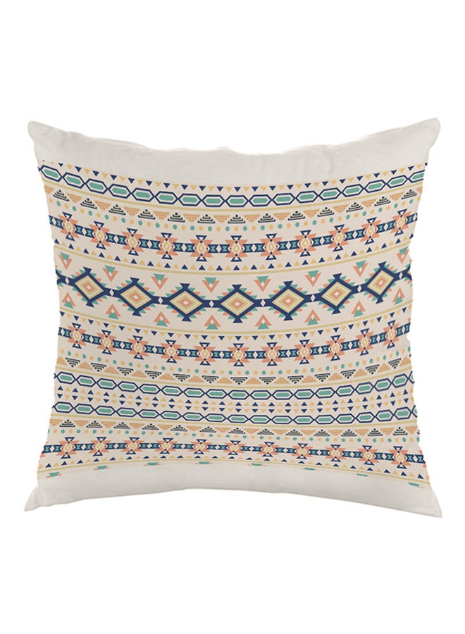 Decalac Traditional Ramadan Decoration Printed Pillow White/Orange/Green 40x40centimeter