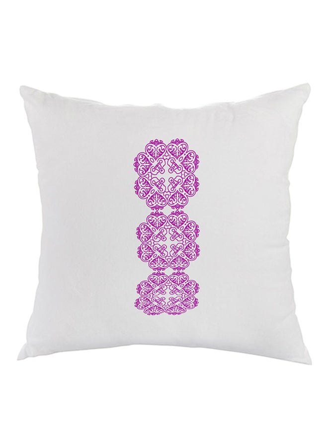 ديكالاك وسادة آيروهافن بطبعة أبيض/ وردي 40x40سم