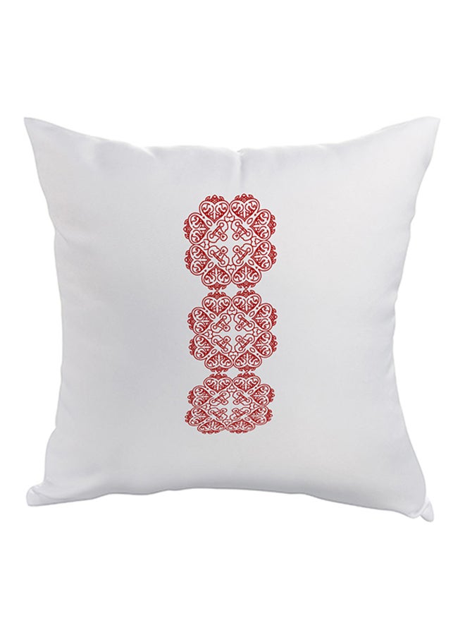 وسادة آيروهافن بطبعة أبيض/أحمر 40x40سم