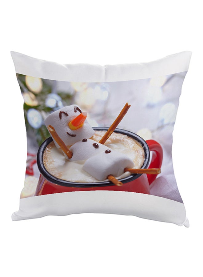 ديكالاك وسادة بطبعة "ورمر كوفي" أسود / أبيض / أحمر 40x40سم