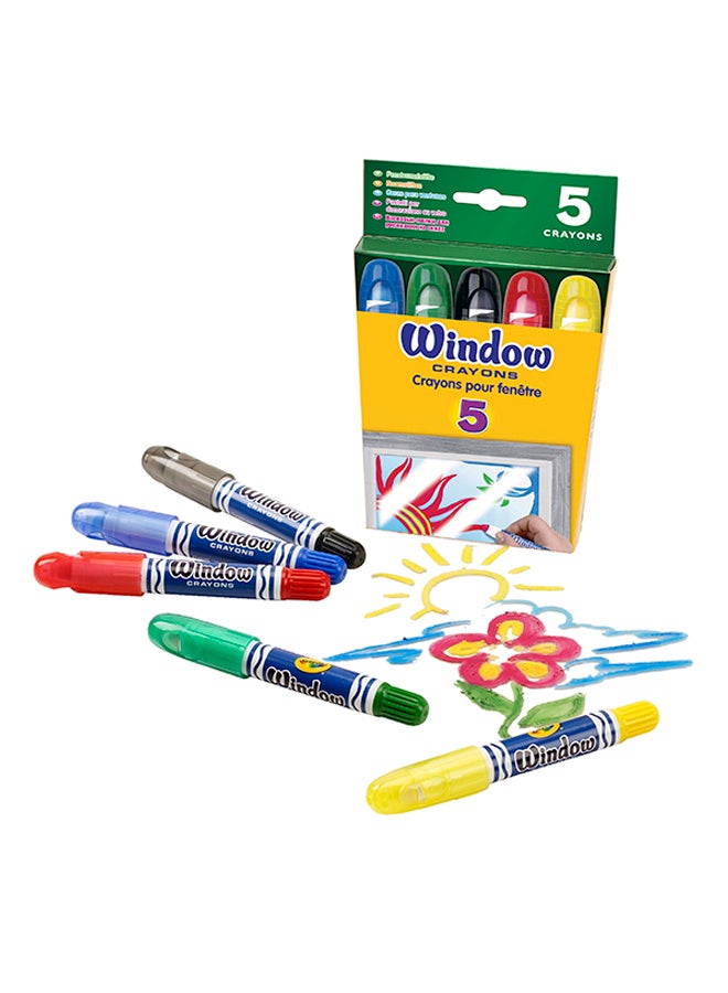 Crayola 5 Piece Window Crayons - Image 1