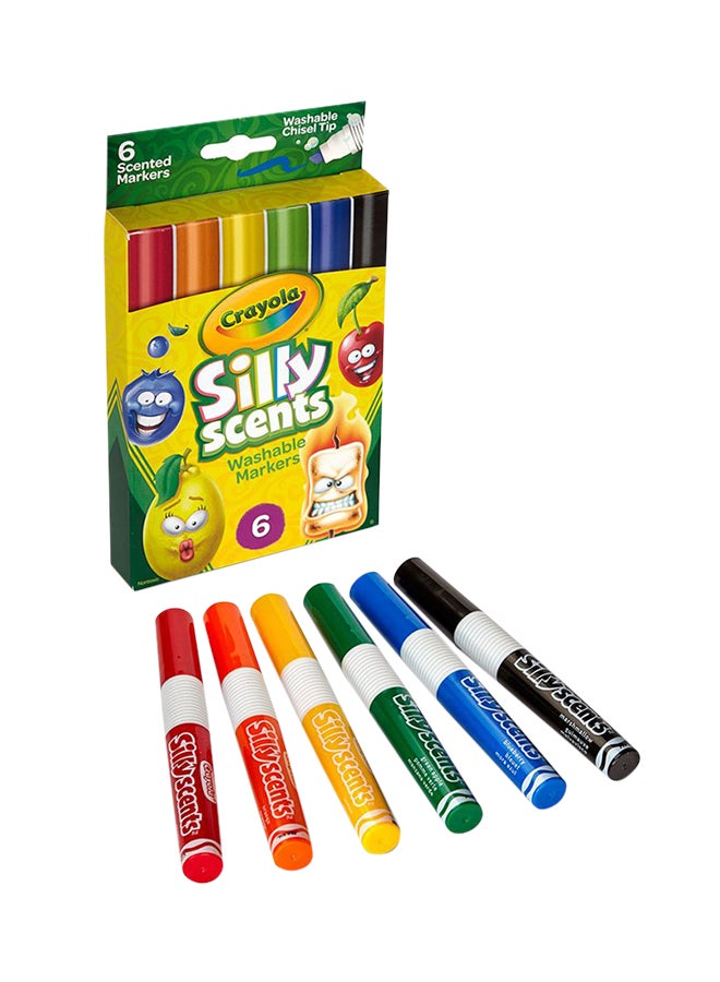 كرايولا أقلام تحديد معطرة قابلة للغسل مكونة من 6 قطع - Image 1