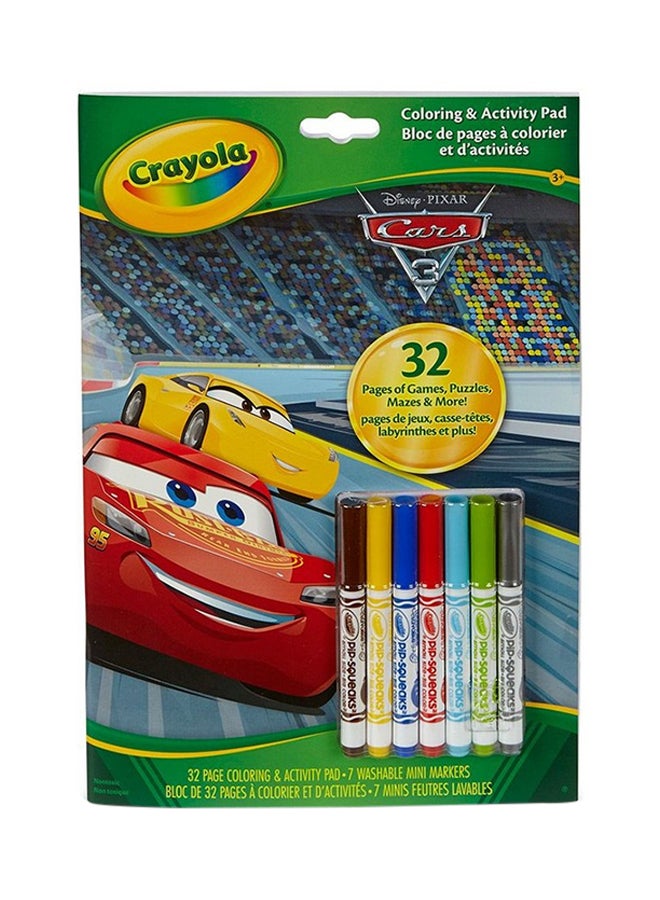 كرايولا كتاب الأنشطة للتلوين من كارز 3 متعدد الألوان