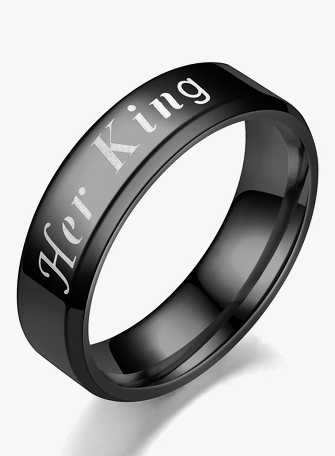 Tengsure Stainless Steel Her King And His Queen Couple Ring - Image 3
