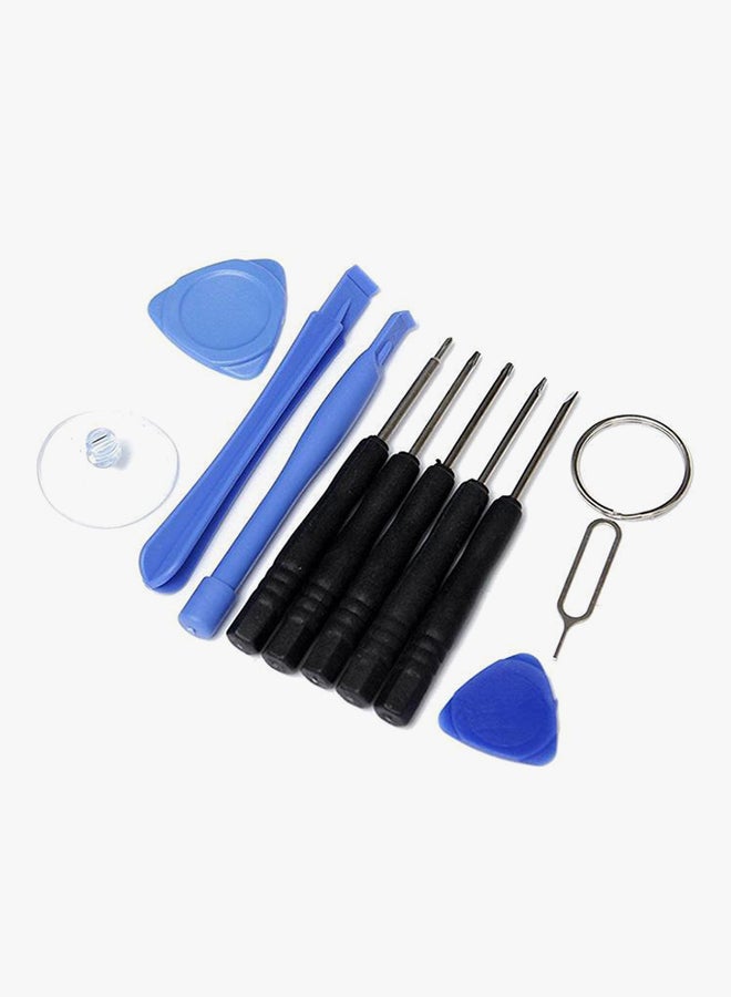 11-Piece Precision Repair Screwdriver For Mobile Phone Black/Blue - Image 3