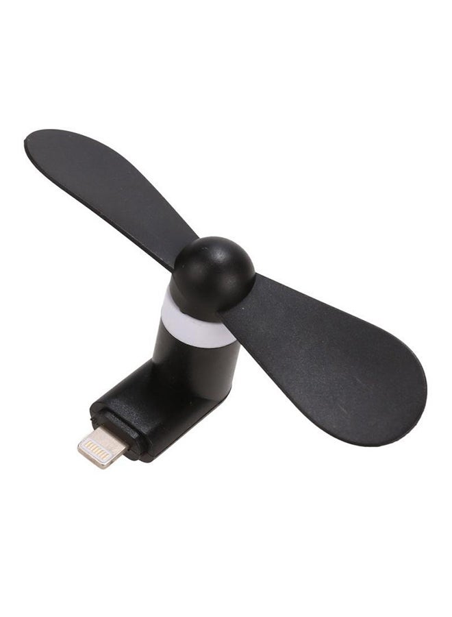 مروحة تبريد كهربائية مزودة بمنفذ USB لهاتف أبل آيفون LPF001202 أسود