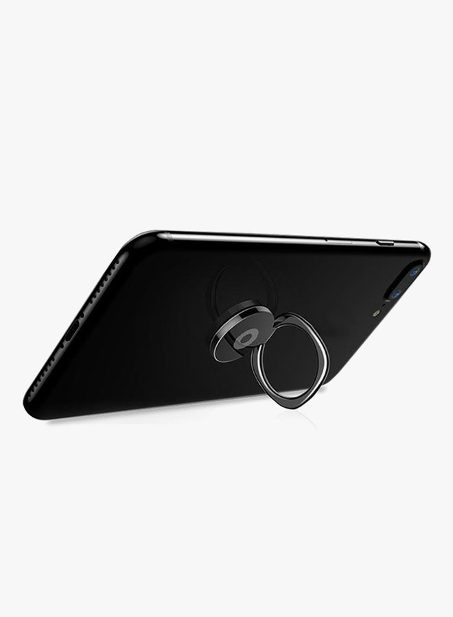 Generic 360 Rotation Finger Ring Stand Phone Holder Black  - Image 4