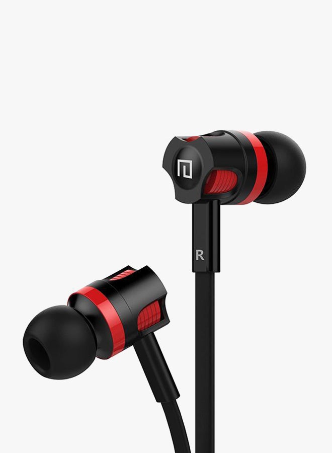 Straight Plug Wired In-Ear Headphone Black/Red  - Image 3