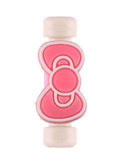 حامي سلك شاحن USB بأشكال كرتونية لطيفة وردي