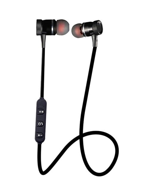 Stereo Sports Bluetooth Wireless In-Ear Headphone Black