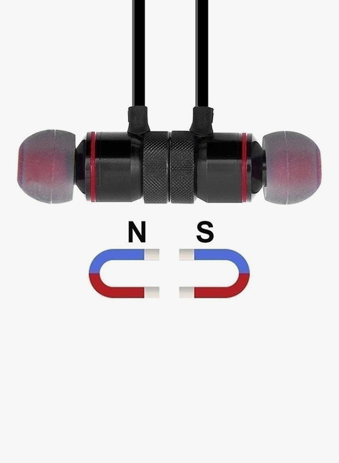 Stereo Sports Bluetooth Wireless In-Ear Headphone Black - Image 2