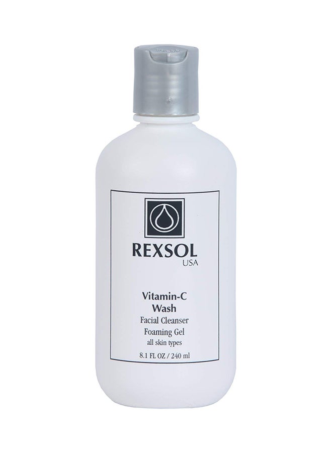 REXSOL - Vitamin C Wash Facial Cleanser Foaming Gel 240ml - Image 1