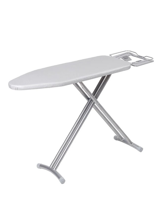 Generic X-Press Ace Foldable Ironing Board With Aluminised Ironing Surface Light Grey/Silver 110centimeter 
